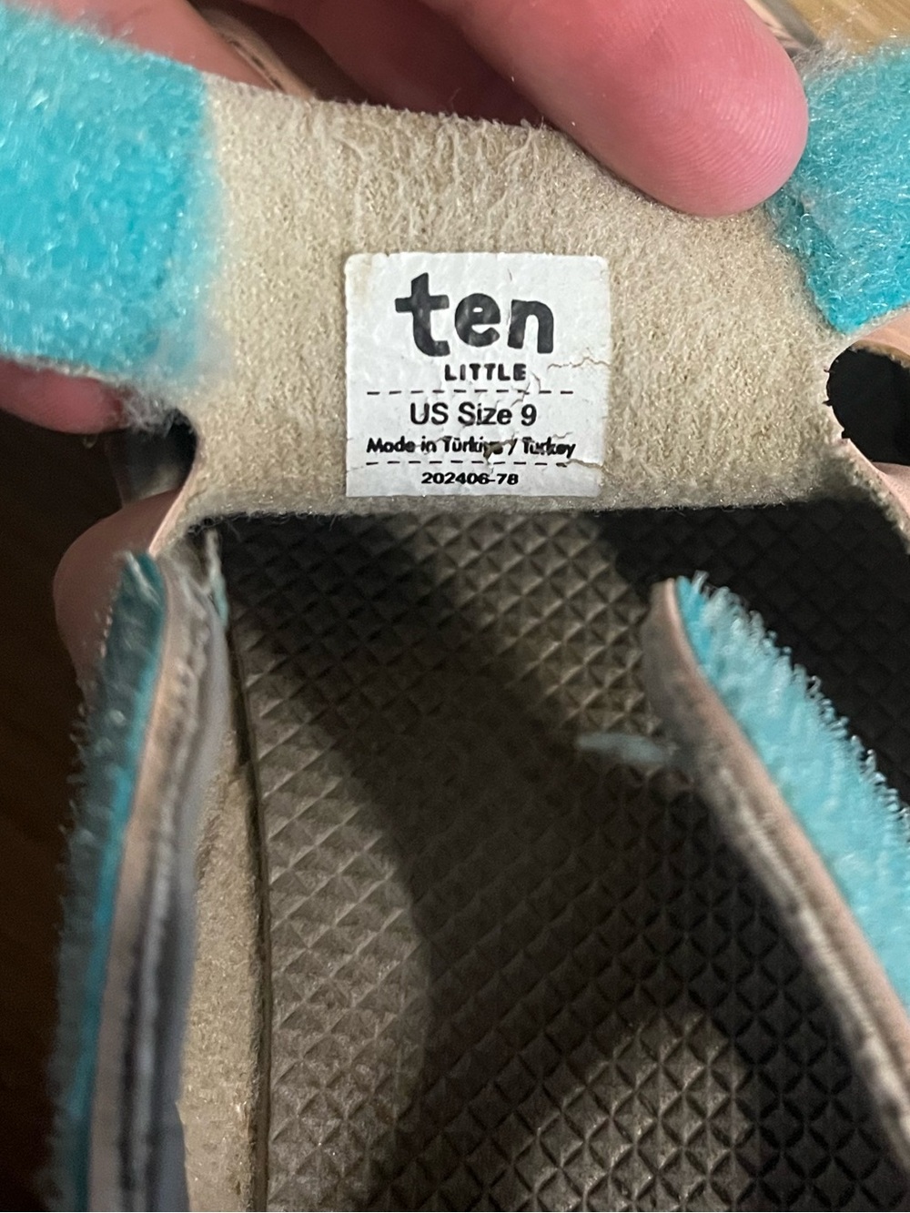 Ten Little Girls' Pink Closed-Toe Hook-and-Loop Everyday Sandals - Picture 5 of 5